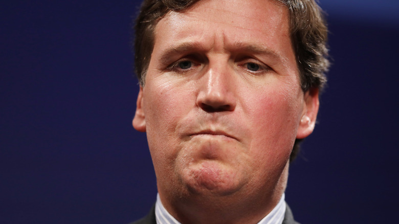 Tucker Carlson unhappy