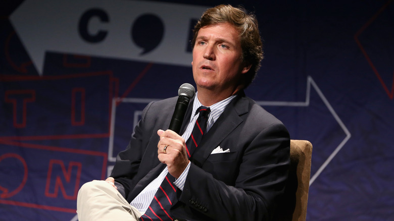 Tucker Carlson microphone