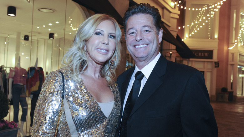 Vicki Gunvalson, Steve Lodge posing