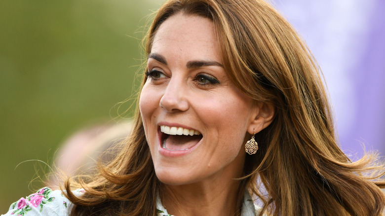 Kate Middleton talking in 2019