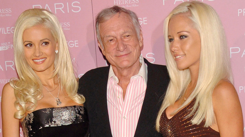 Holly Madison, Hugh Hefner, and Kendra Wilkinson