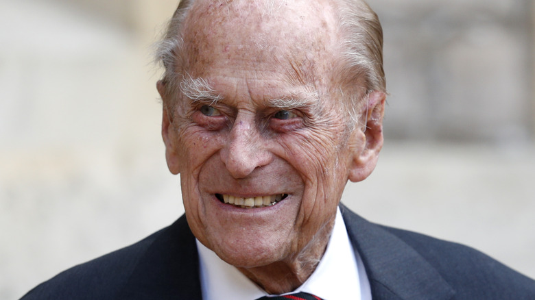 Prince Philip looking happy