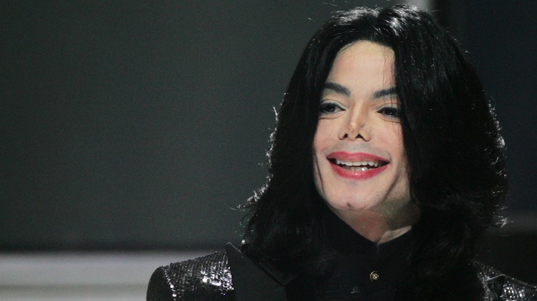 Michael Jackson smiles