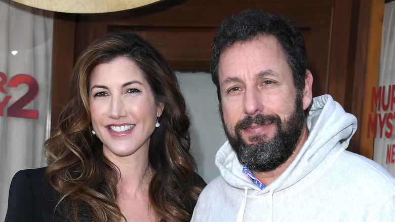 Adam Sandler with his wife, Jackie