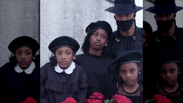 August Alsina and his three nieces