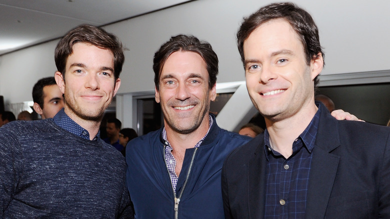 John Mulaney with Bill Hader and John Hamm