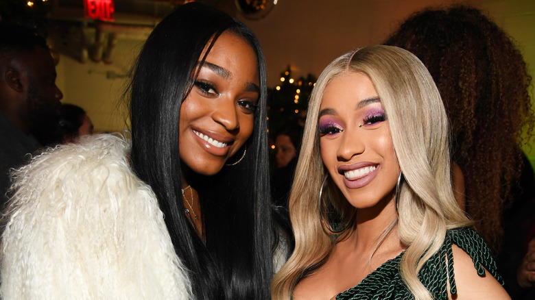 Normani and Cardi B smiling