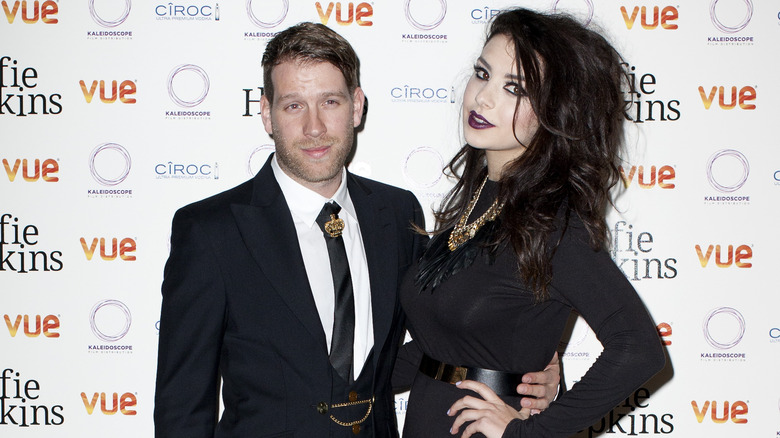 Charli XCX and Ryan Andrews on the red carpet