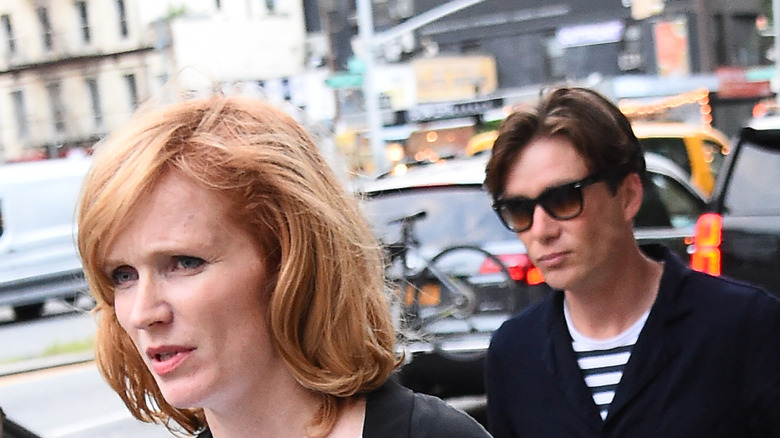 Yvonne McGuinness and Cillian Murphy candid