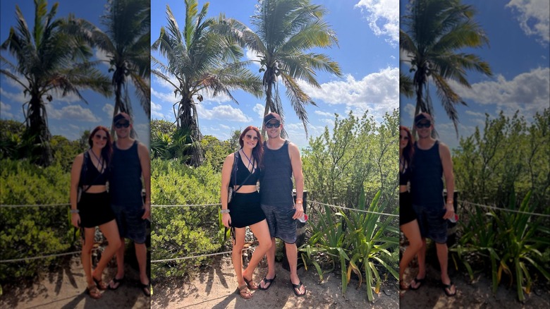 Courtney Hope and Mark Grossman in Mexico