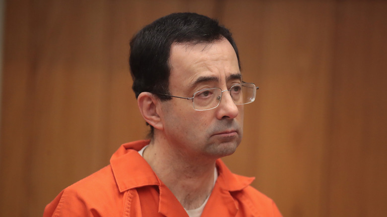 Larry Nassar orange jumpsuit