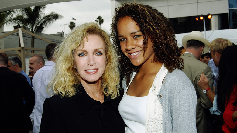 Donna Mills and Chloe Mills smiling