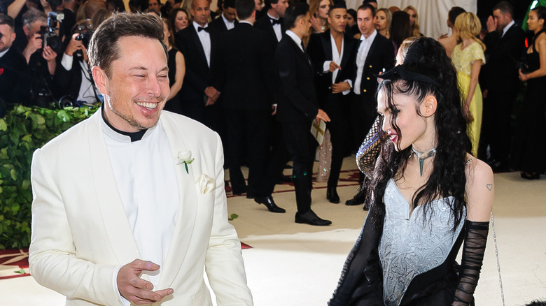 Elon Musk and Grimes at the 2018 Met Gala