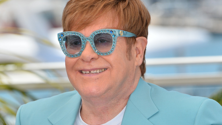 Elton John at Cannes in 2019