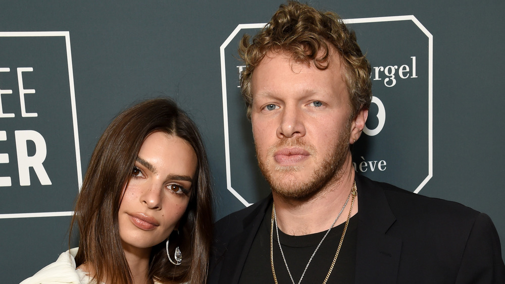 Emily Ratajkowski and Sebastian Bear-McClard, red carpet