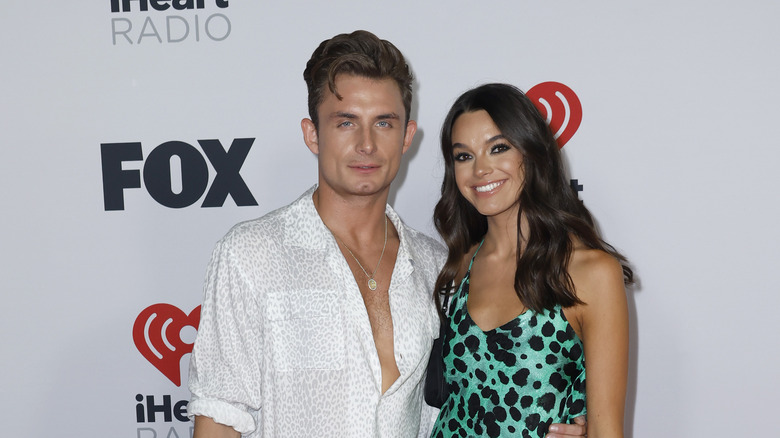 James Kennedy and Ally Lewber attend the 2022 iHeartRadio Music Awards at The Shrine Auditorium in 