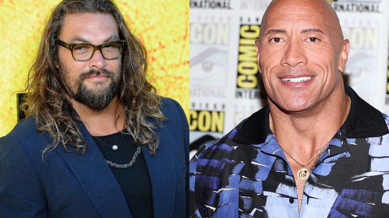 Jason Momoa and Dwayne Johnson