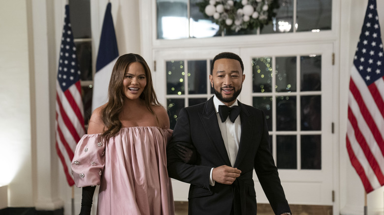 Chrissy Teigen and John Legend at White House