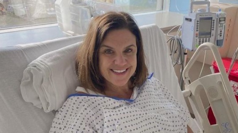 Colleen Conrad in the hospital