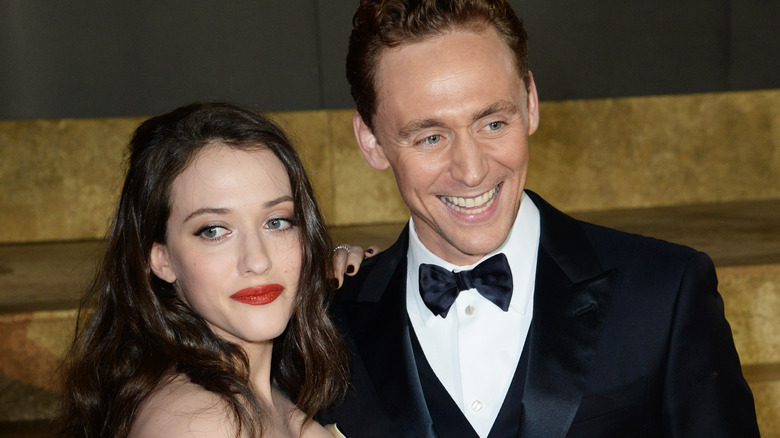 Kat Dennings and Tom Hiddleston pose together