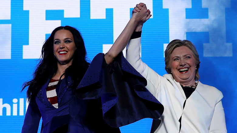 Katy Perry and Hillary Clinton