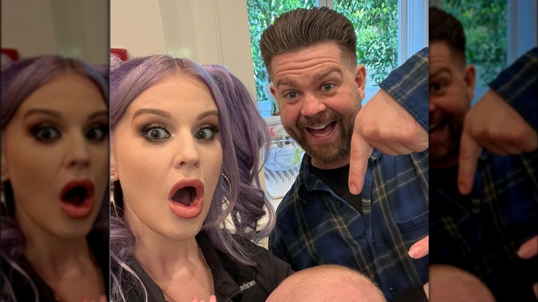 Kelly Osbourne with baby and Jack Osbourne