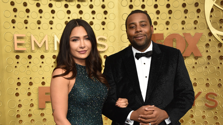 Christina Evangeline poses with Kenan Thompson