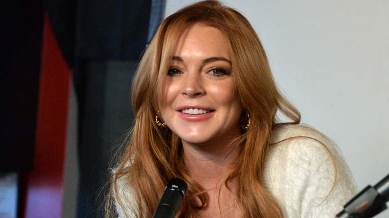 Lindsay Lohan speaking