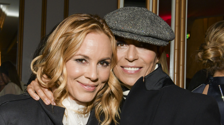 Maria Bello and Dominique Crenn red carpet 