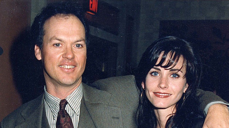 Michael Keaton with Courtney Cox