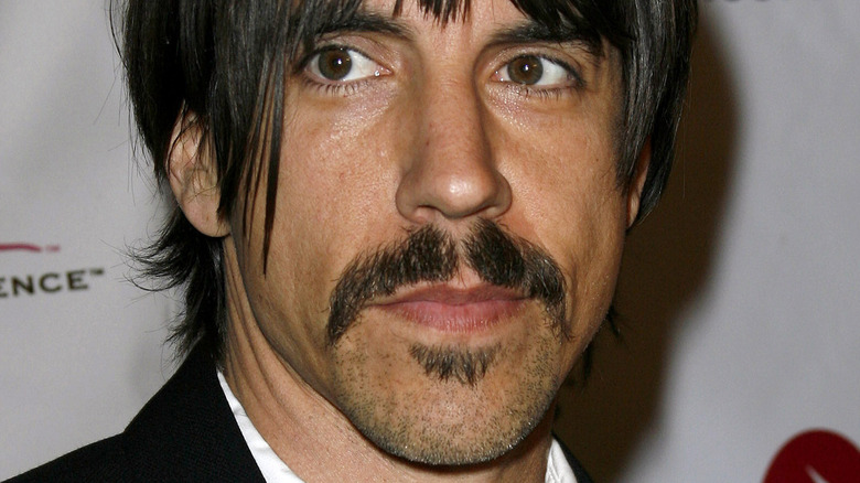 Anthony Kiedis gazing to the side