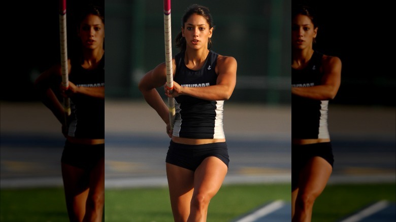 Allison Stokke pole vaulting