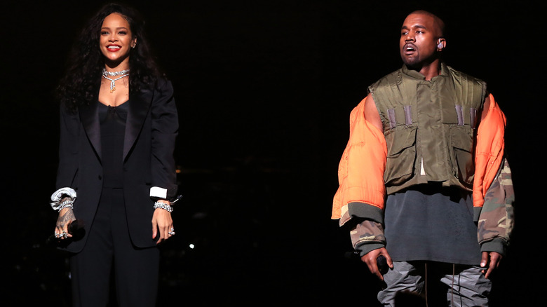 Rihanna and Kanye 'Ye' West reunite onstage