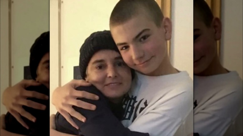 Sinead O'Connor and son Shane Lunny