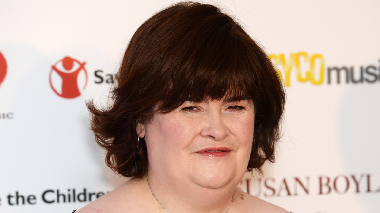 Susan Boyle not smiling