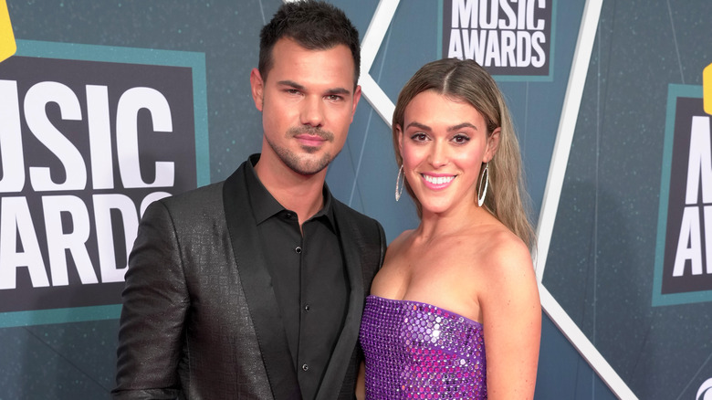 Taylor Lautner and Taylor Dome posing together