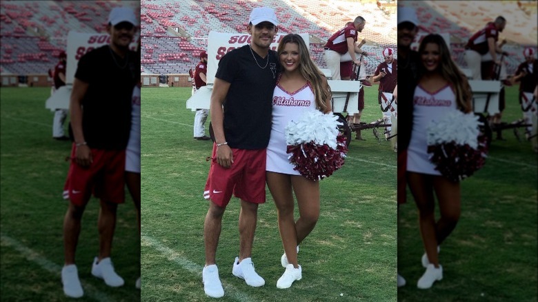 Trae Young and Shelby Miller posing