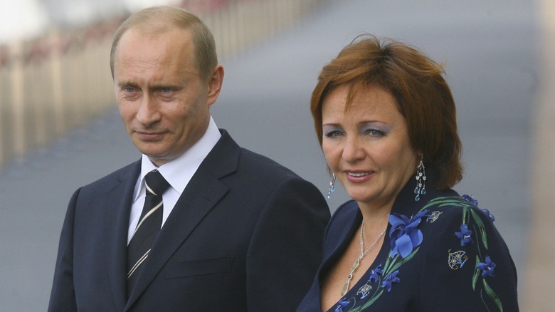 Vladimir Putin and Lyudmila Shkrebnev side by side in 2006