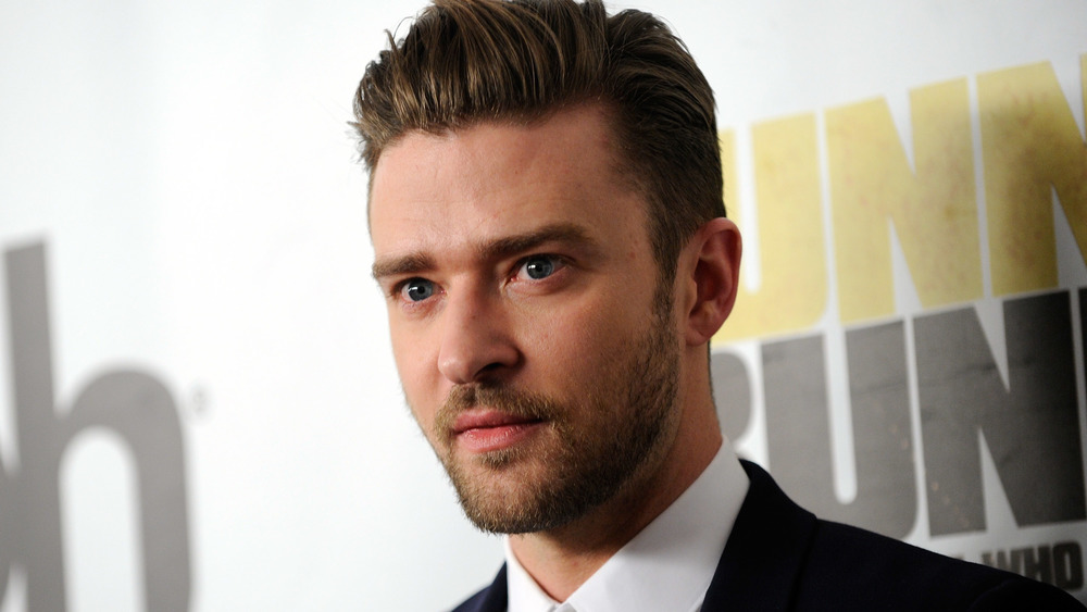 Justin Timberlake posing at an event 