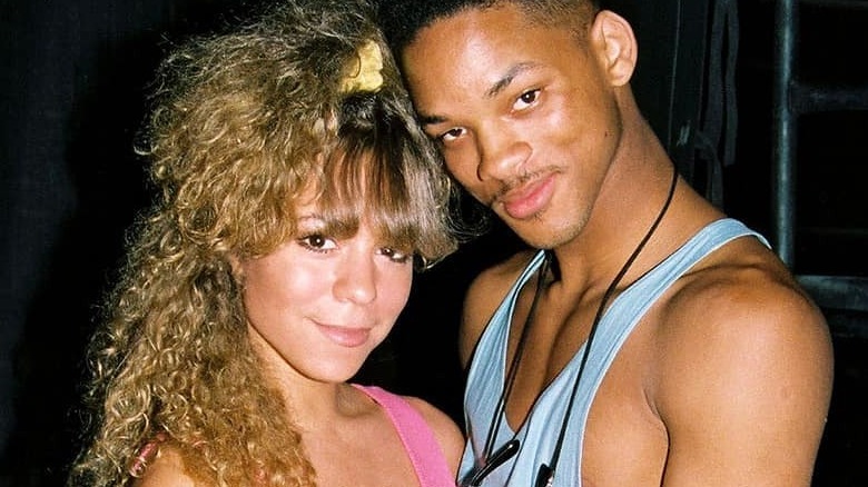 Mariah Carey and Will Smith smiling