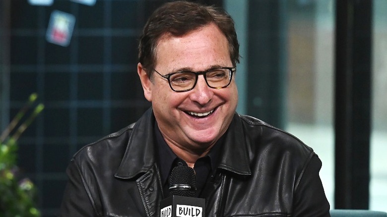 Bob Saget at BUILD Series interview, laughing