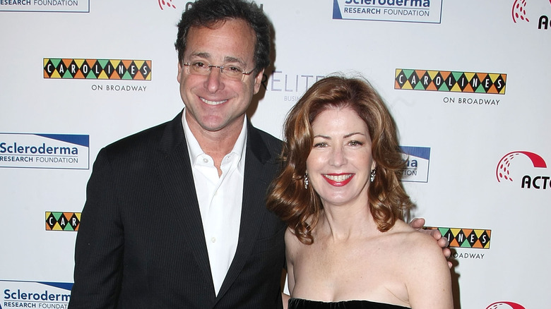 Bob Saget and Dana Delany, smiling