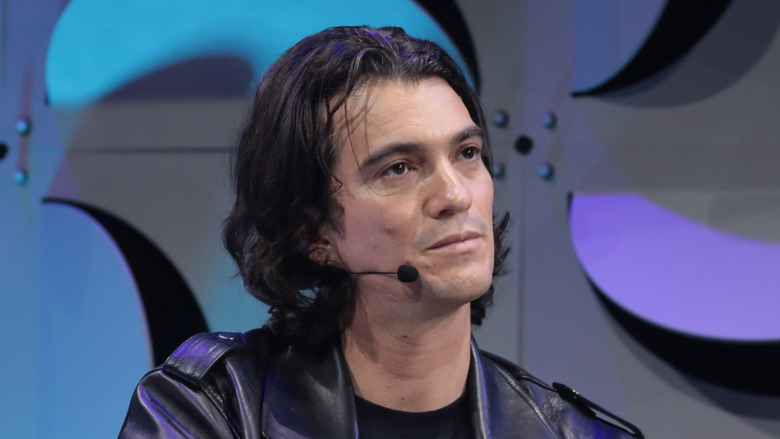 Adam Neumann at a conference