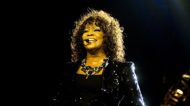 Whitney Houston performing