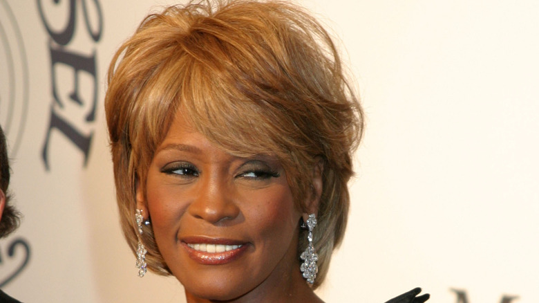 Whitney Houston smiling