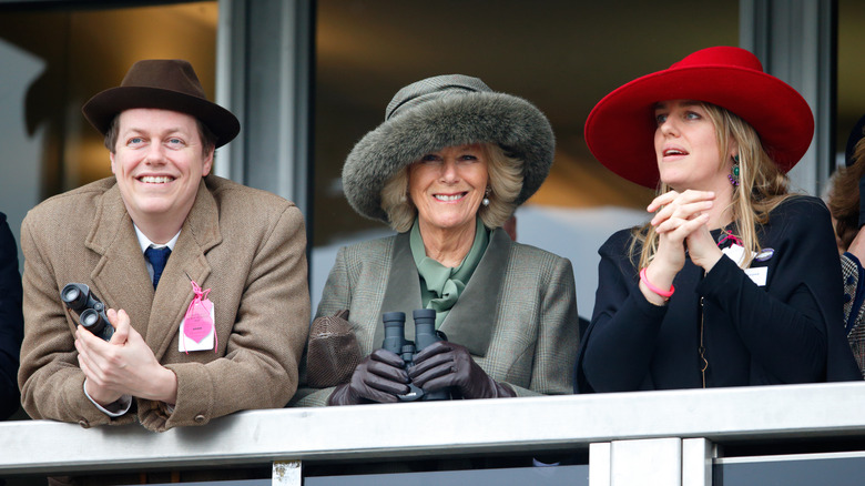 Tom Parker Bowles, Camilla Parker Bowles, and Laura Lopes at event