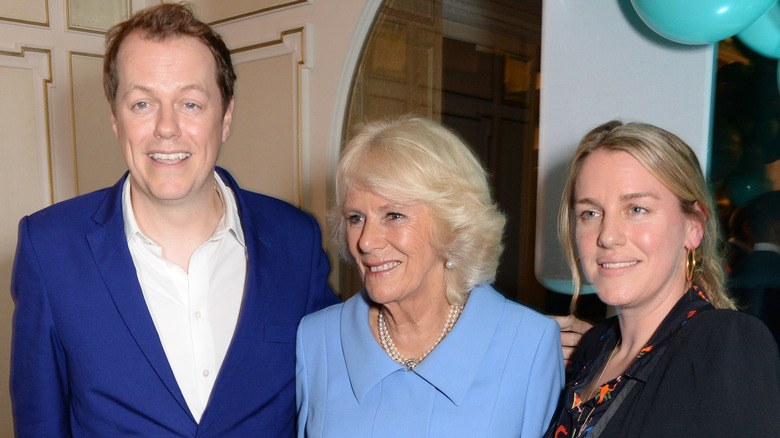 Tom Parker Bowles, Camilla Parker Bowles, and Laura Lopes at event