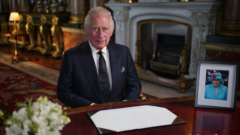 King Charles' TV address after the queen's death