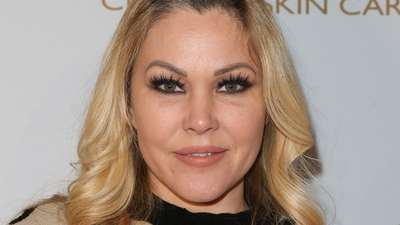 Shanna Moakler wears a leopard sweater at an event