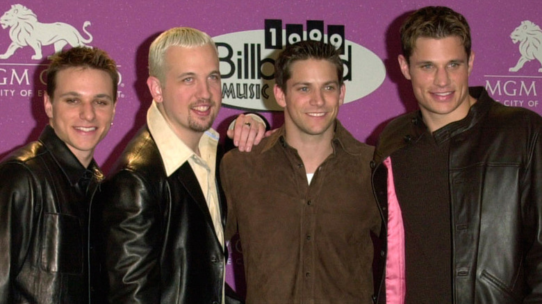 98 Degrees smiling